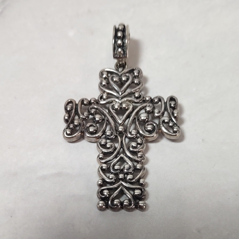 Carolyn Pollack Relios Sterling Silver Cross Enhancer Pendant